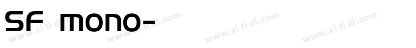 SF mono字体转换